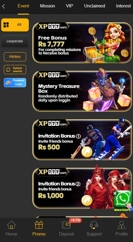 XP777 Game Login