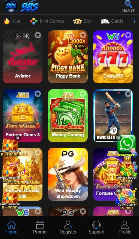 98S Game App